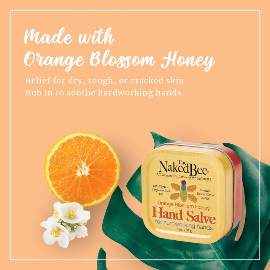 The Naked Bee Hand Cuticle Healing Salve 15 ozSunflower Beeswax Shea Butter