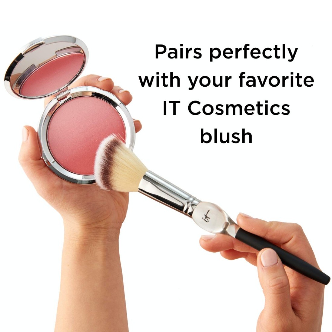 IT Cosmetics Heavenly Luxe French Boutique Blush Brush 4 Angled Blush Brush for Cheeks Liquid Powder Blush Brush Makeup Brush With AwardWinning Heavenly Luxe Hair