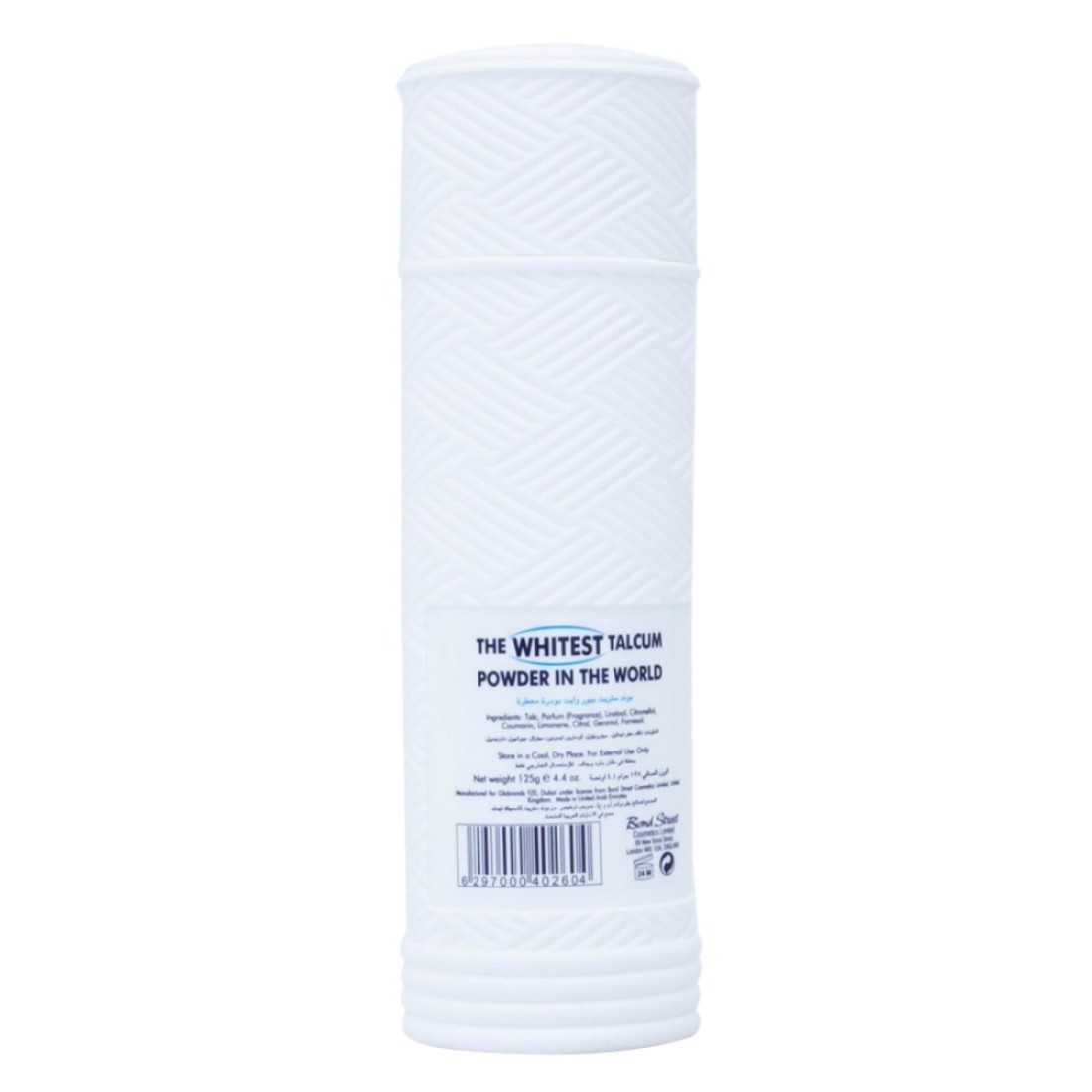 Bond Street Pure White Perfumed Talc 125ml x3