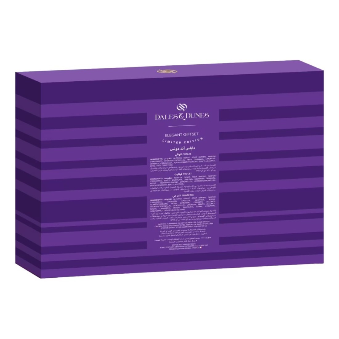 Dales &amp; Dunes Elegant Giftset Limited Edition Vio&#39;let Share Me Conlei Eau De Toilette For Women 100ml Pack of 3
