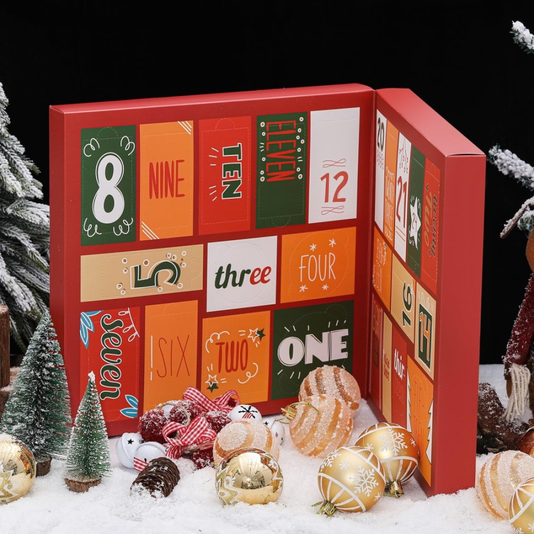 2024 Limited Edition Advent Calendar Christmas Gifts Bath Sets for Women 24pcs Spa Gift Set HandFoot Cream Body Scrub Bubble Bath Shampoo Candles Keychain Body Lotion Shower Gel Bath Bomb