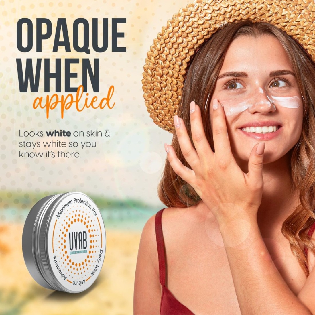 UVAB Zinc Sunscreen Opaque White 15ml TravelSized Pot for Ultimate Sun Protection in Extreme Conditions Perfect for Holidays Skiing Climbing Beach and Leisure Activities
