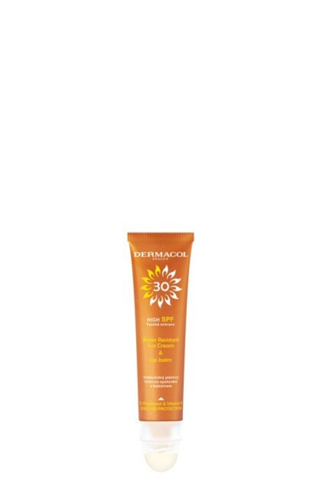 Dermacol SUN Water Resistant Cream SPF30 and Lip Balm - 30ml + 3.2 ml