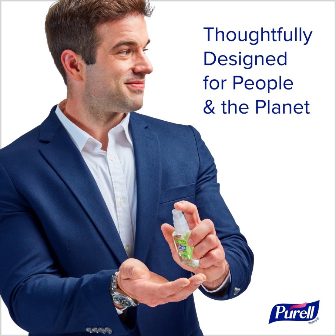 Purell Advanced Hand Sanitizer Naturals with Plant Based Alcohol Citrus scent 2 Fl Oz Travel Size Pump Bottle Pack of 6 962304EC