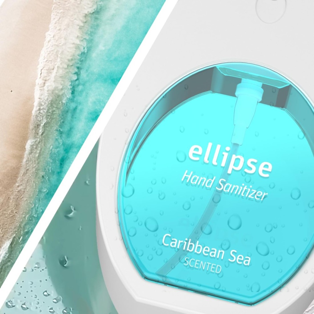 EllipseCaribbean Sea Hand Sanitizer Spray Hand Fragrance 128 Fl Oz Portable QuickDry Formula with Natural Fruit Scents Perfect OntheGo Protection Travel Size Aesthetic Bottle Pack of 3