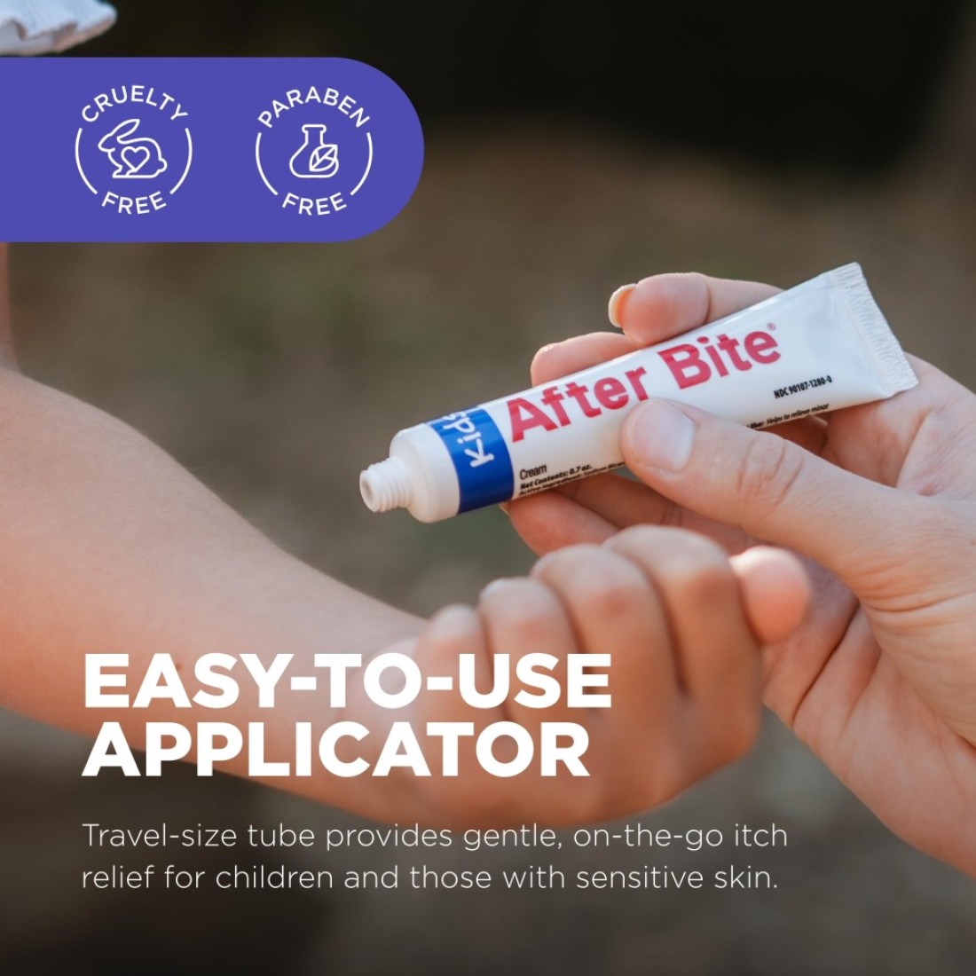 After BiteKids Bug Bite Itch Relief for Kids with Sodium Bicarbonate Ideal for Mosquito Bites Fire Ant Bites Bees More Portable Cream Formula 07 oz 4 Pack
