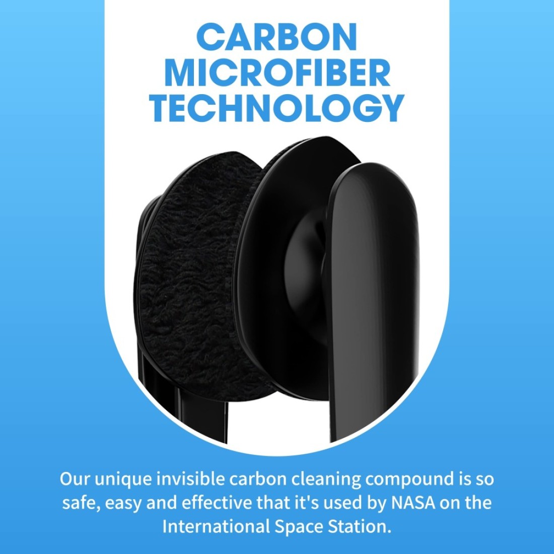 CarbonKlean Peeps Glasses Cleaner for Eyeglasses Reading Glasses and More Lens Cleaner with Carbon Microfiber Tech Injected Black 1 Count Pack of 1