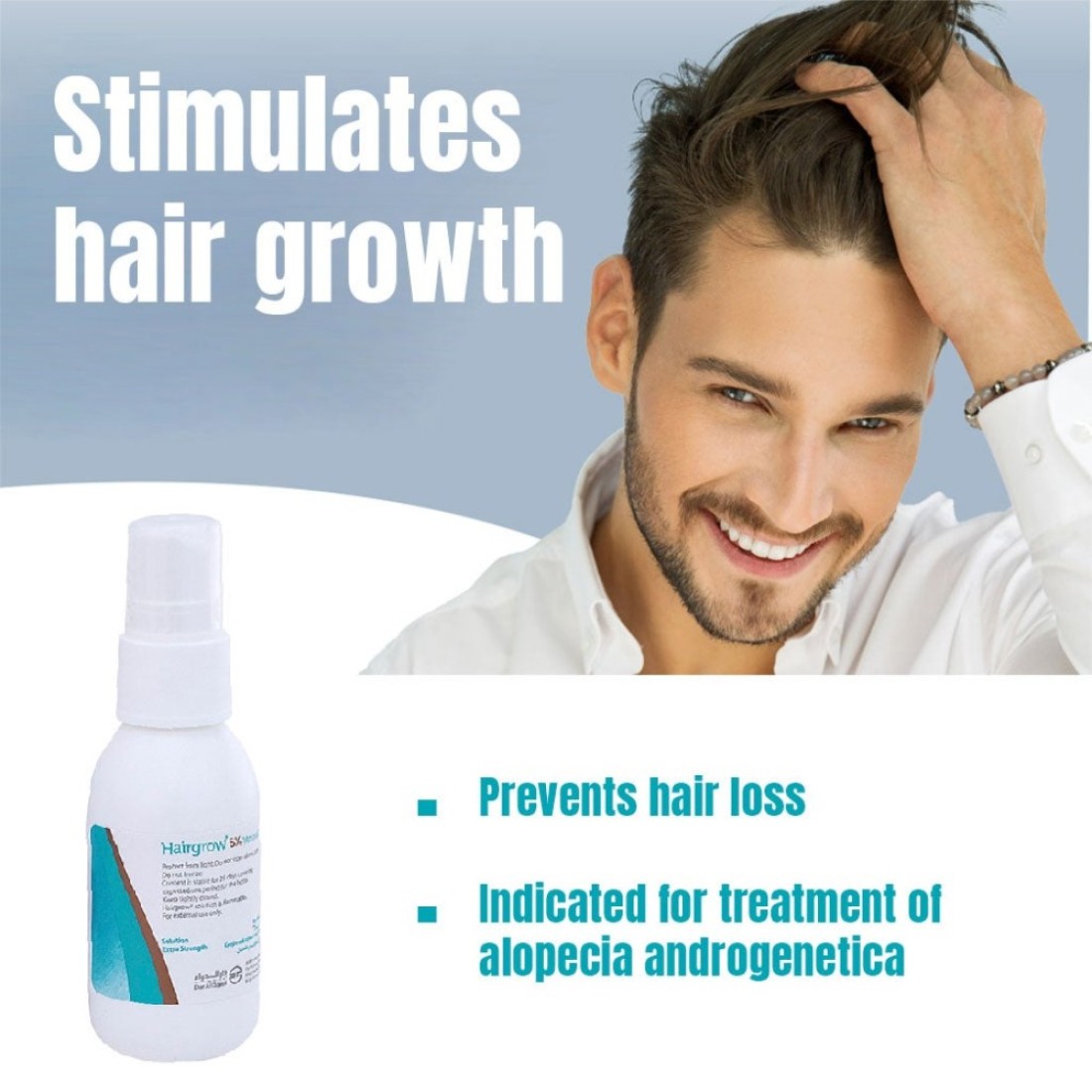 Hairgrow 5% Minoxidil 50 ML Fight Hair Loss and Boost Regrowth (Pack of 6)