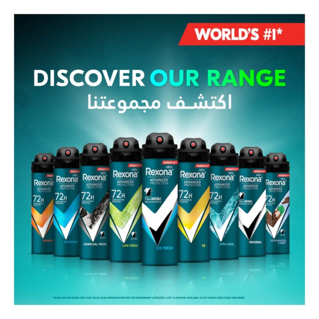 Rexona Men Advanced Protection Active Dry Deodorant 150ml Pack of 3