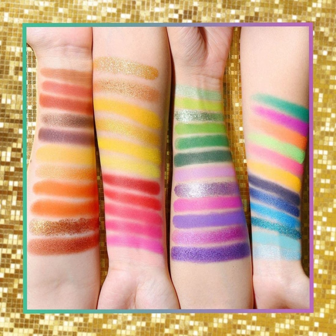 UCANBEEXOTIC FLAVORS Neon Eyeshadow Makeup Palette 48 Colorful High Pigmented Rainbow Matte Shimmer Glitter Eye Shadow Make Up Pallet Gift Set