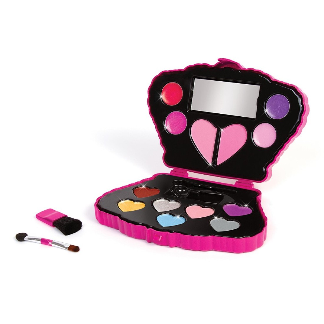 Make It Real Juicy Couture Bejeweled Beauty Cosmetic Compact Glam for Eyes Lips Face Crown Shaped Makeup Case Girls Kids Ages 6