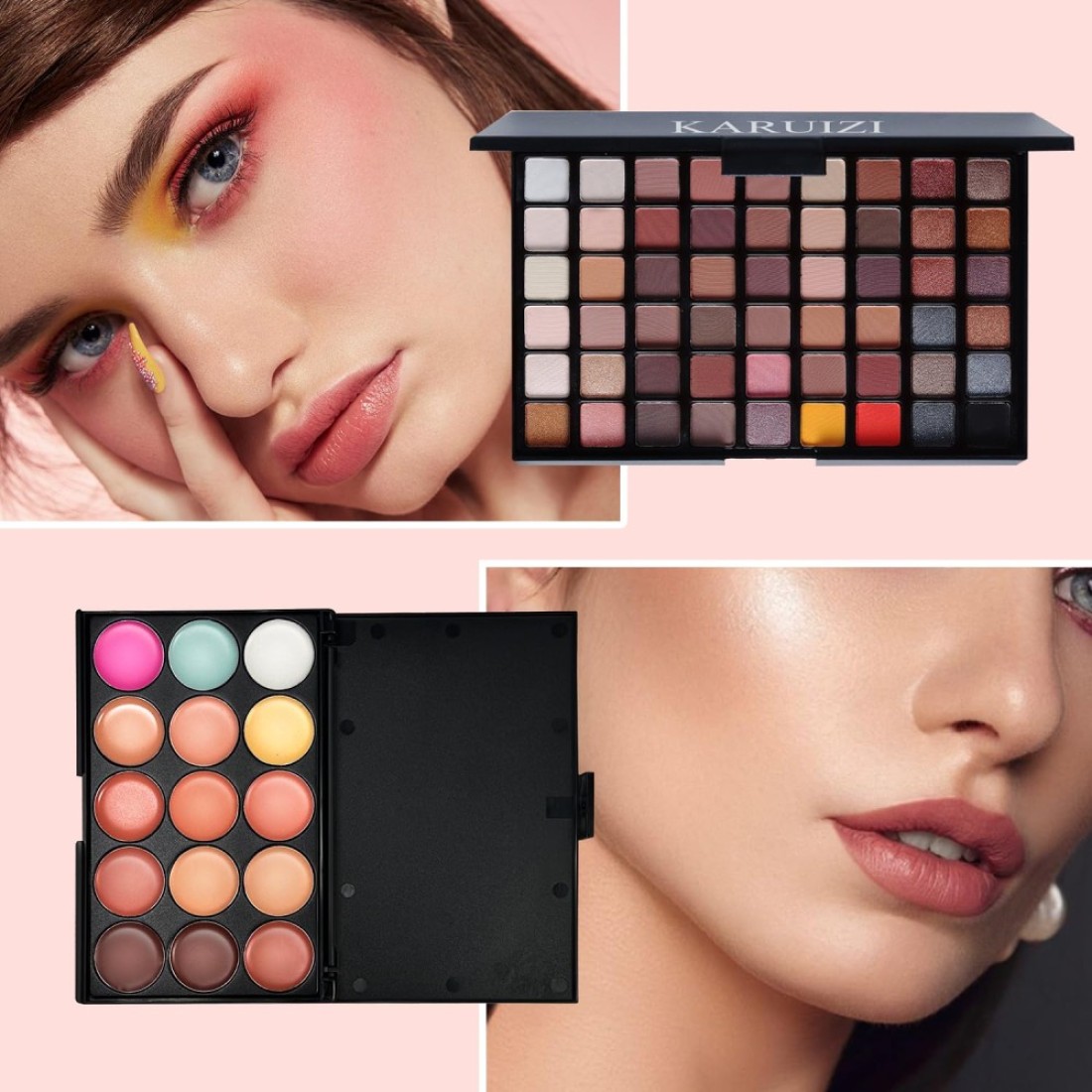 Makeup Kit Allinone Makeup Gift Set for Women Full Kit Eyeshadow Palette Lip Gloss Set Lipstick Blush Foundation Concealer Mascara Eyebrow PencilInclude Brush SetKIT019