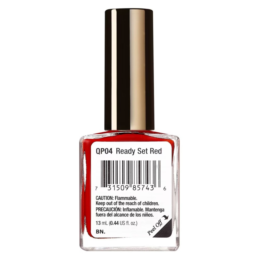 Kiss Quick Dry Nail Polish QP04 Ready Set Red 13ml