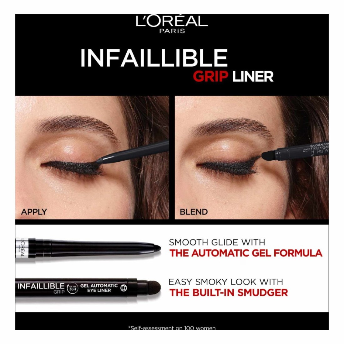 L&#39;Oreal Paris Infaillible Grip 36H Gel Automatic Eyeliner Intense Black