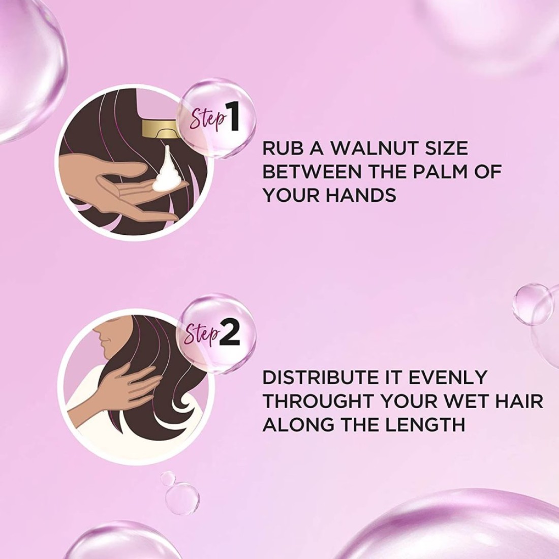 Pantene Pro-V Goodbye Summer Oil Replacement Frizz Control Pink 275ml