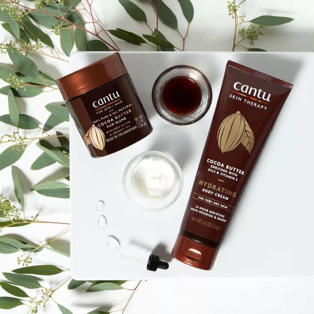 Cantu Skin Therapy Hydrating Raw Blends Body Butter Mango Butter Shea Butter and Coconut Oil 55 Ounce
