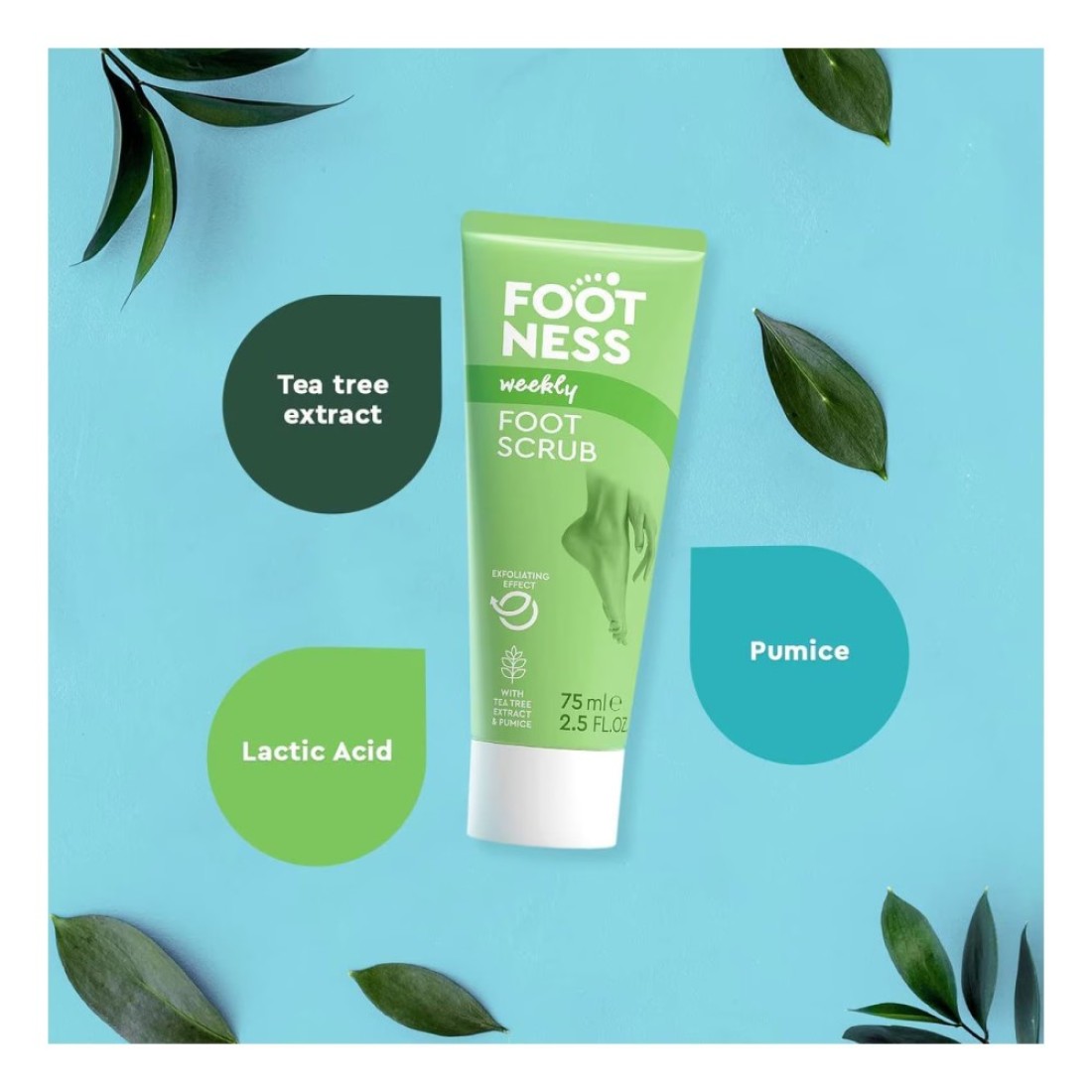 Footness Foot Scrub Green 75ml