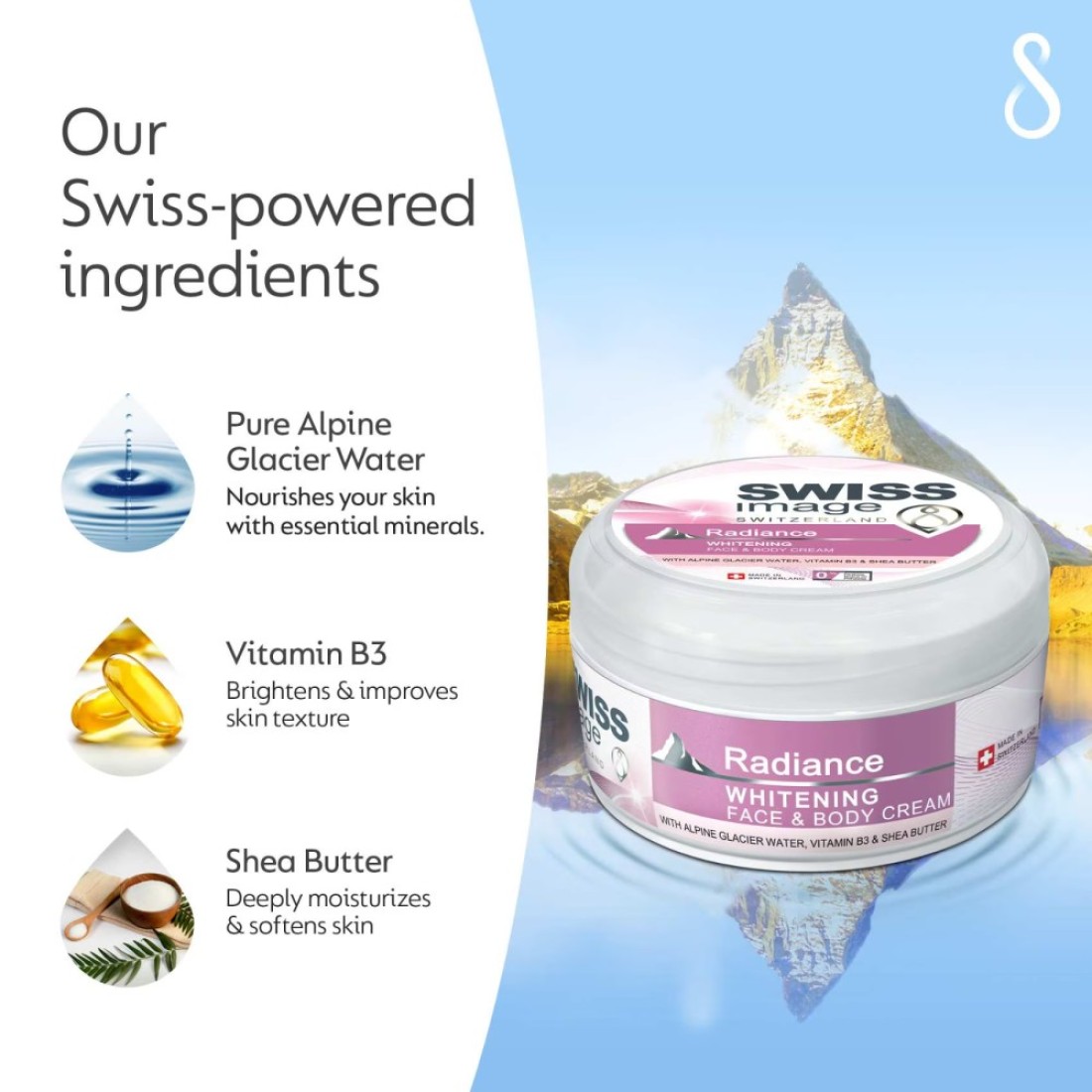 Swiss Image Radiance Whitening Face &amp; Body Cream 200ml