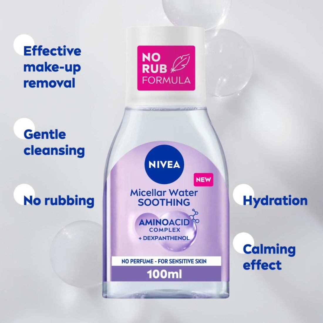NIVEA Micellar Water Smoothing Makeup Remover Sensitive Skin 100ml