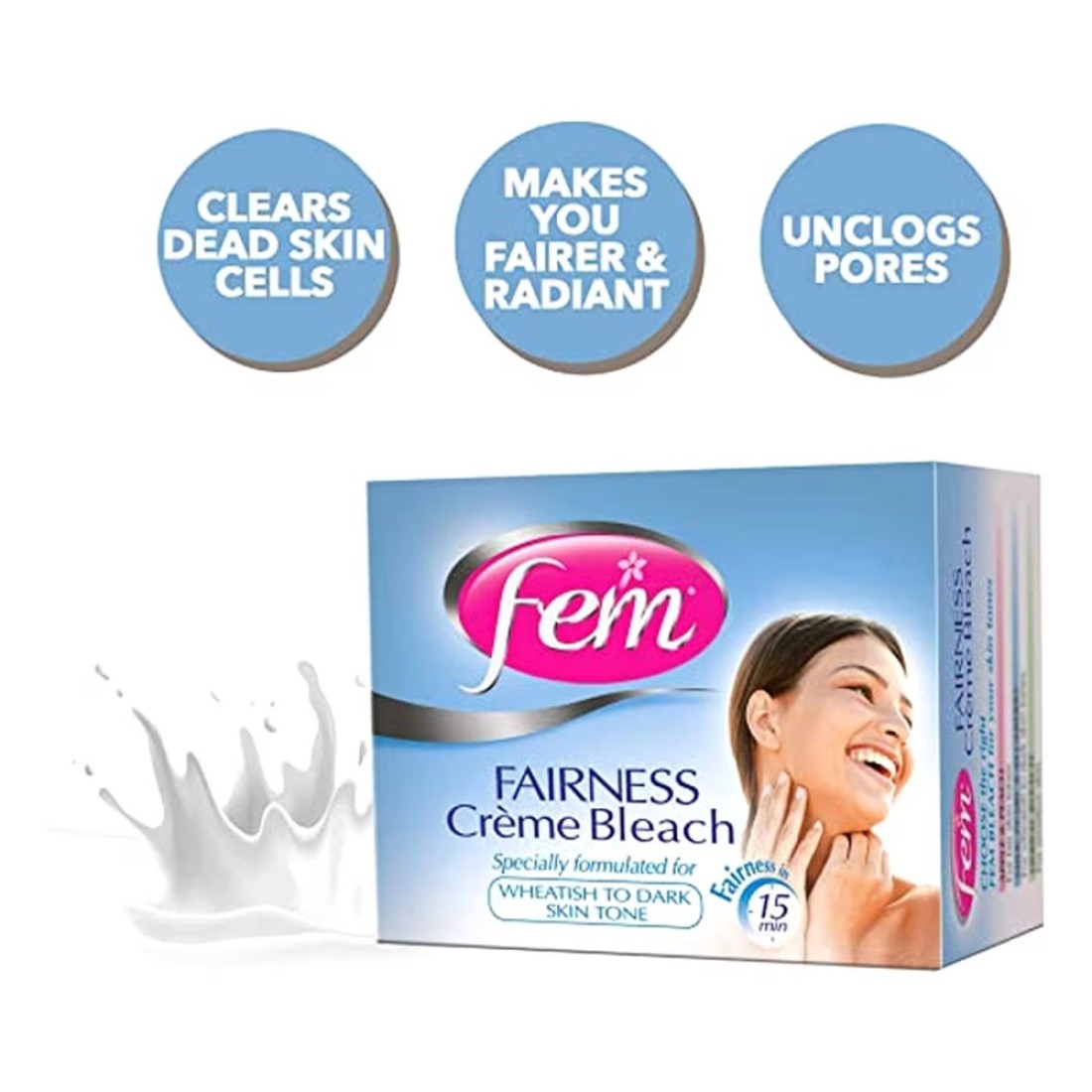 Fem Fairness Naturals Creme Bleach White 50g