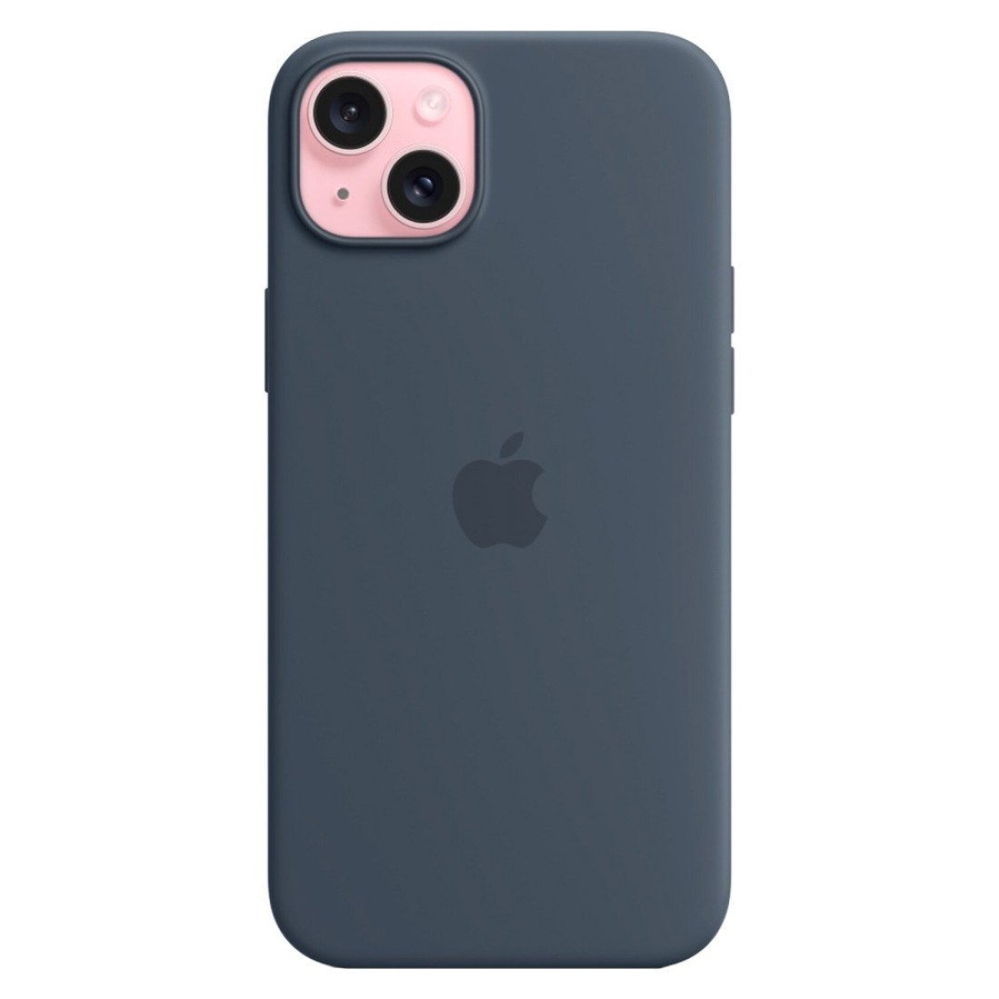 Apple Silicone Case Cover With MagSafe For iPhone 15 Plus Storm Blue
