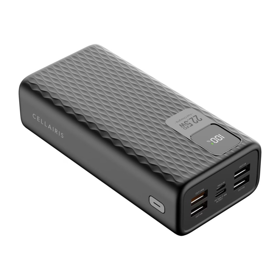 Cellairis Portable Power Bank Ultra 30000mAh Fast Charging 20.5W Black
