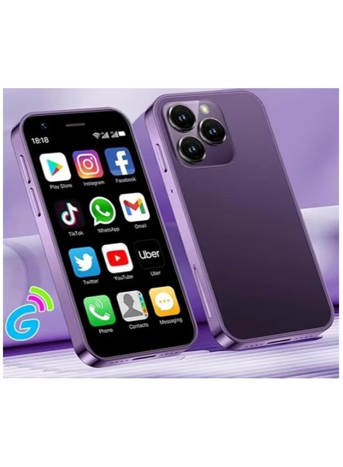 هاتف SOYES XS15 Mini الذكي - أصغر هاتف أندرويد بشاشة 3.0 بوصة في العالم، هاتف محمول ثنائي شريحة الاتصال مفتوح، ذاكرة وصول عشوائي سعتها 2 جيجابايت، ذاكرة وصول عشوائي سعتها 16 جيجابايت