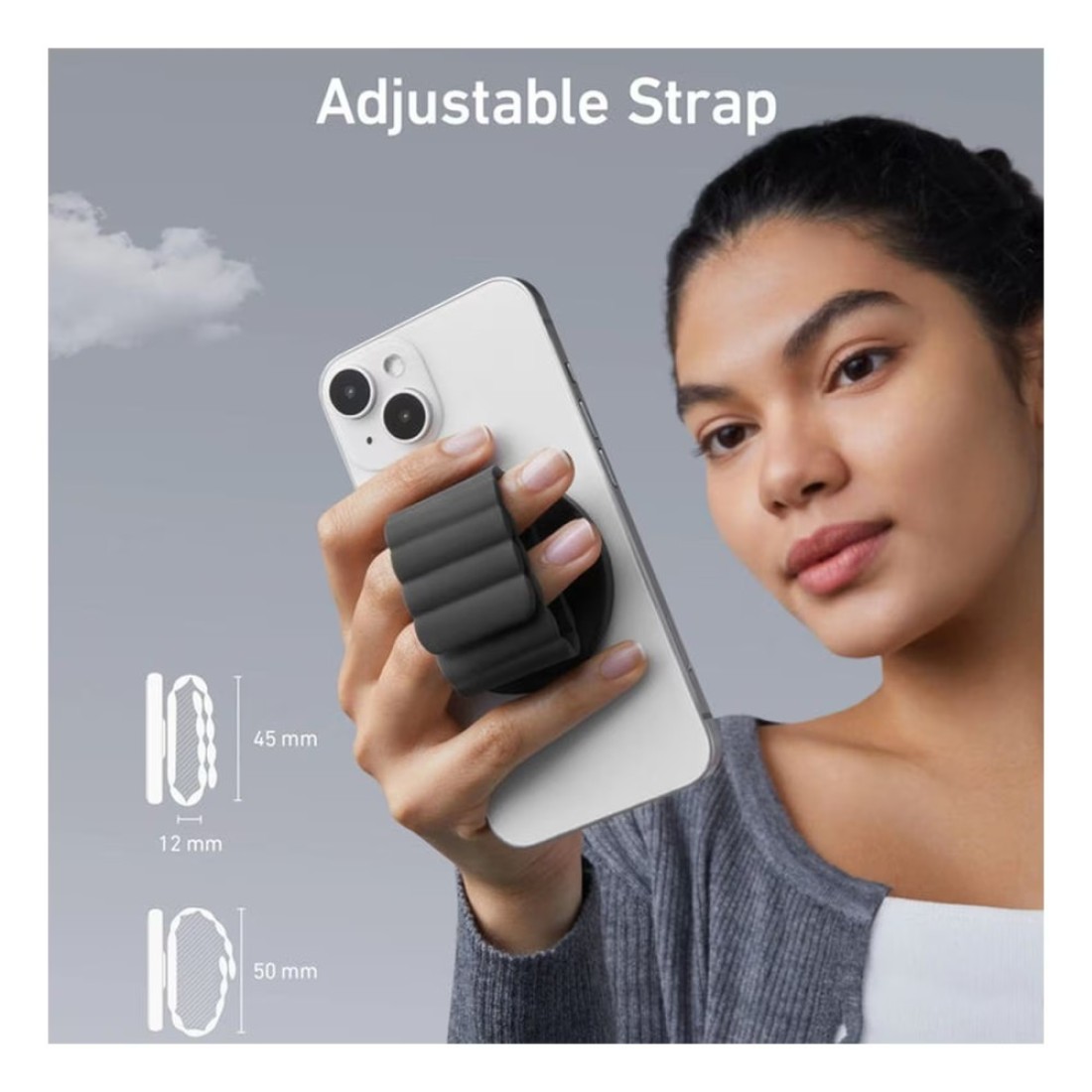 Anker 620 MagGo Dual Side Magnetic Holder Phone Grip For Apple iPhone Black