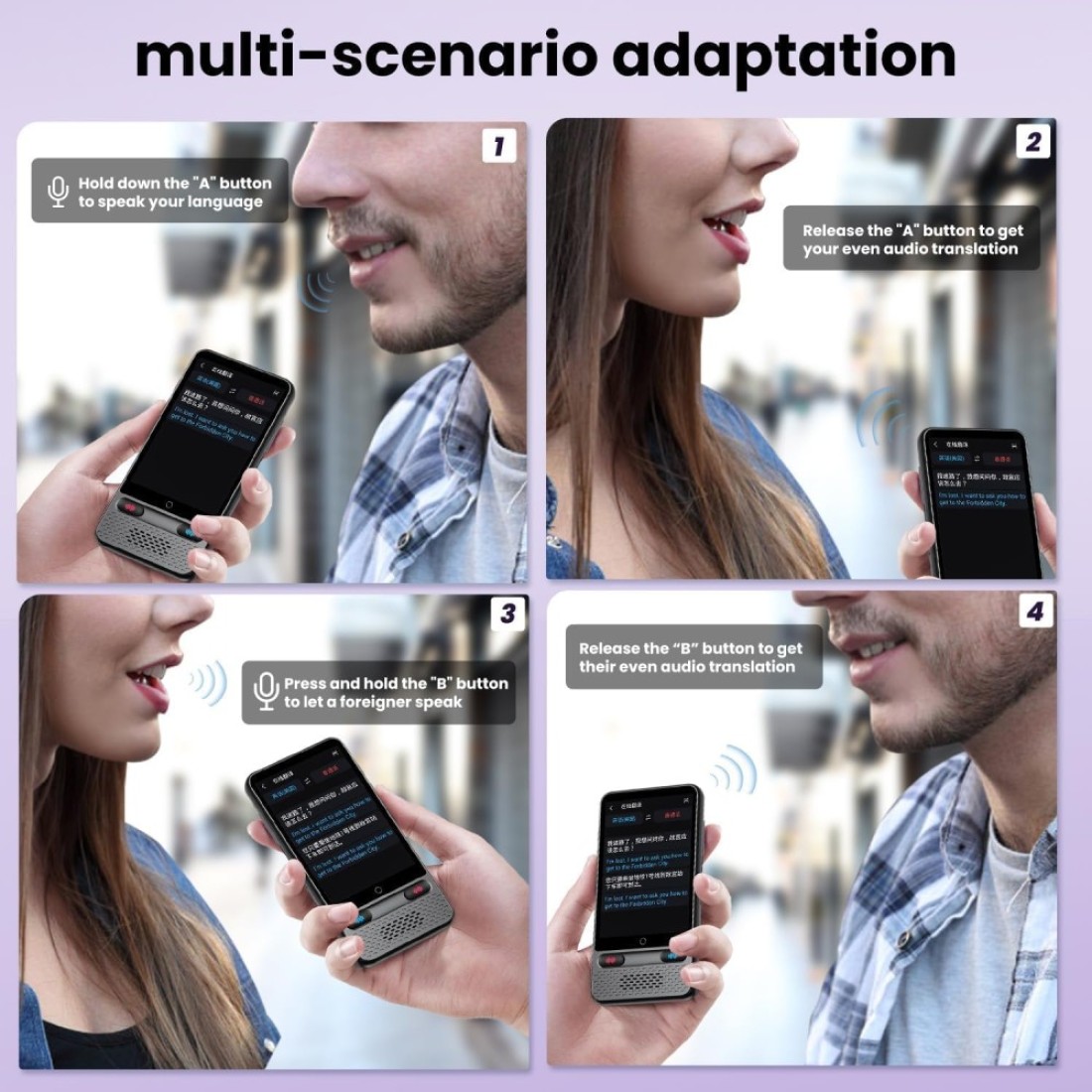 Smart Language Translator, Instant, Two-Way Communication, Offline/Online Voice &amp; Photo Translation, 138 Languages Supported