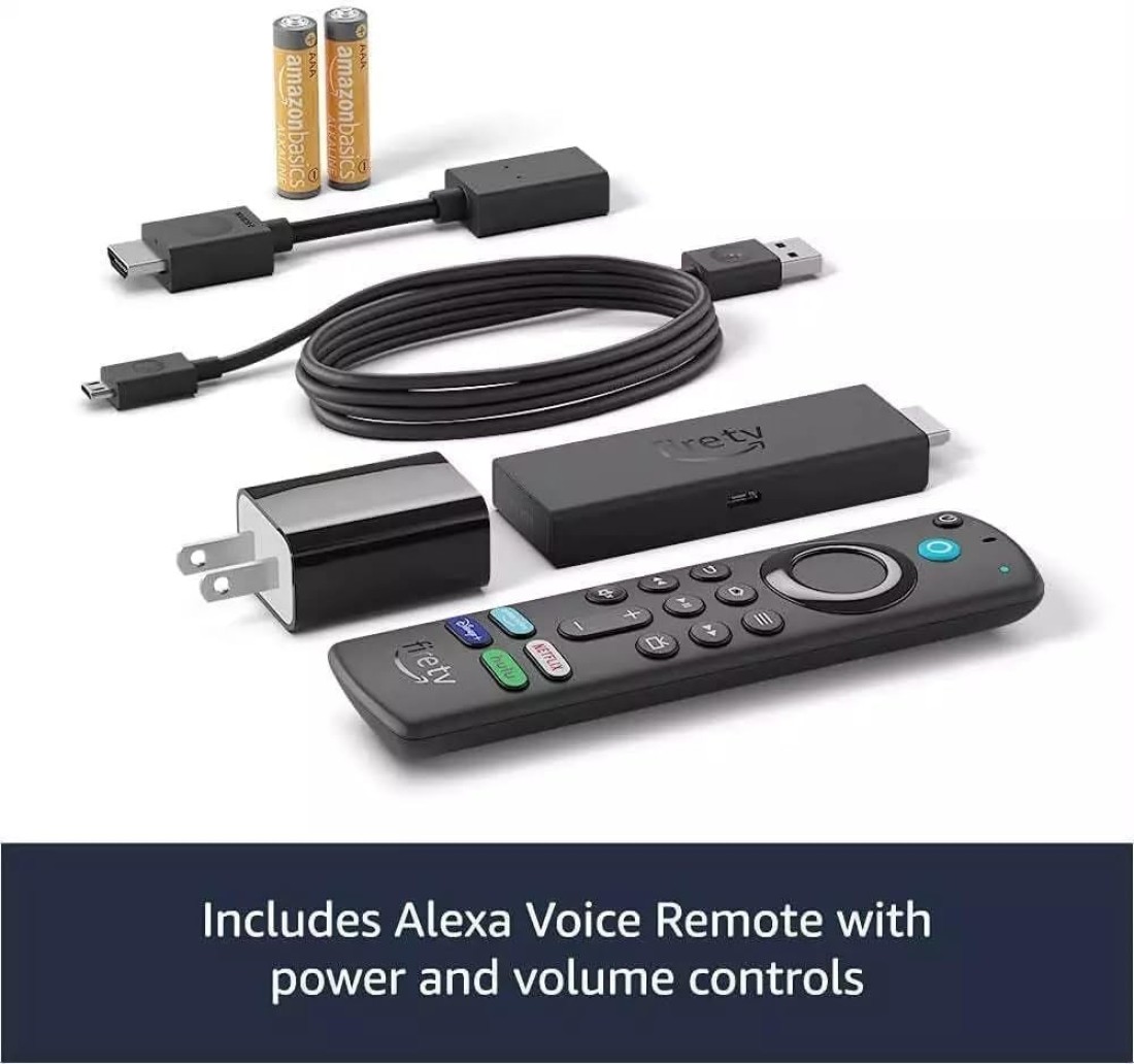 Fire TV Stick 4K MAX with New Alexa Voice Remote, Plays up to 4K HDR Video, 16GB Storage, 1 x HDMI, Dual-Band Wi-Fi 6E,HDR10+, HLG, Dolby Vision Support
