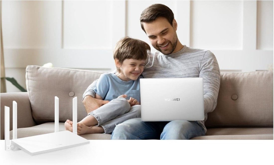 Huawei Wi-Fi Router 6 AX2, WS7001, with Mesh function, Parental Control, up to 1500mbps speed