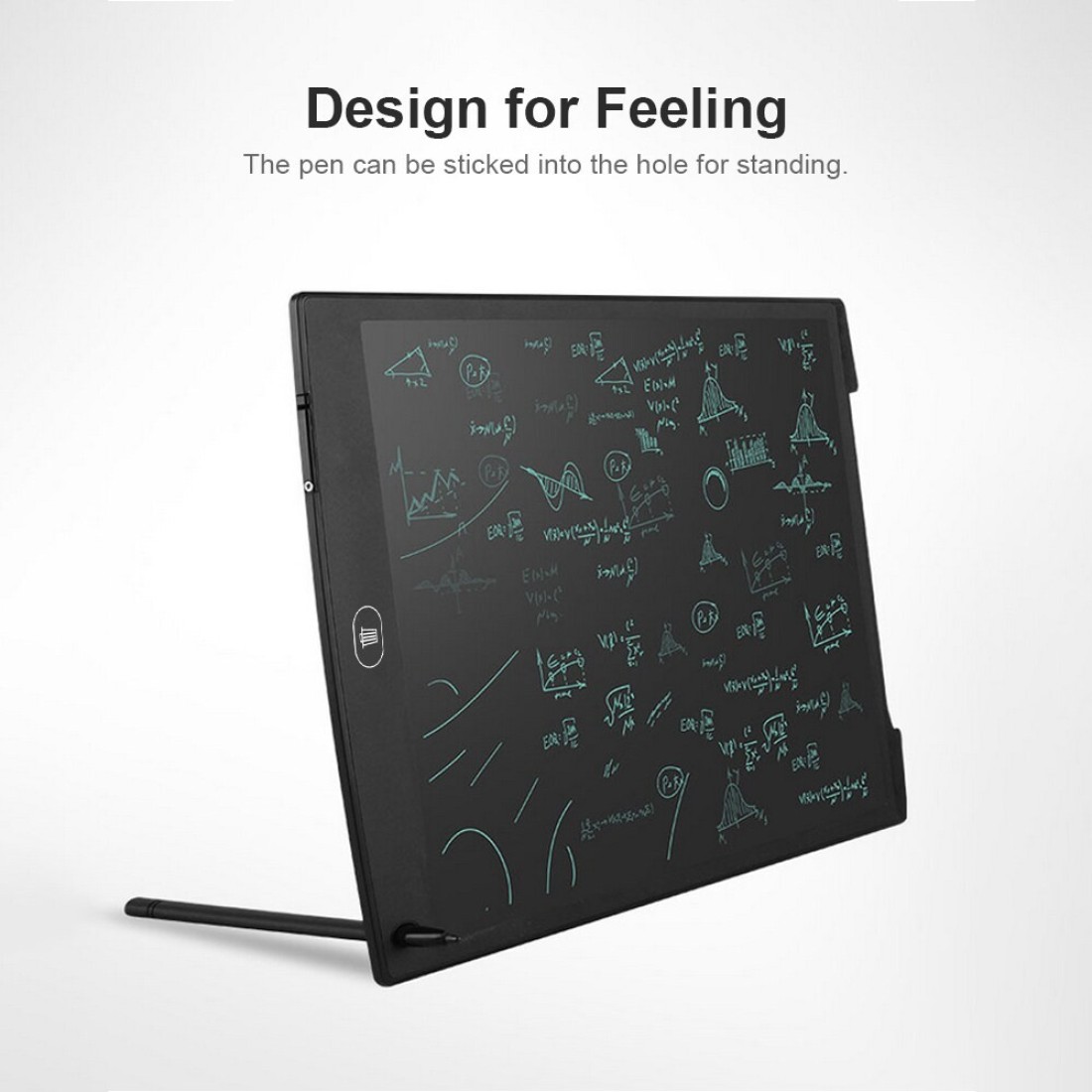 عام-8.5 بوصة LCD الرسم اللوحي المحمولة الوسادة الرقمية الكتابة المفكرة الالكترونية الجرافيك مجلس ملاحظات تذكير الخط بولد مع قلم (أسود)