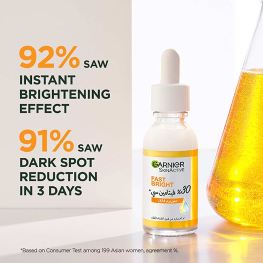 Garnier SkinActive Fast Bright 30x Vitamin C &amp; Niacinamide Anti Dark Spot Serum 30ml