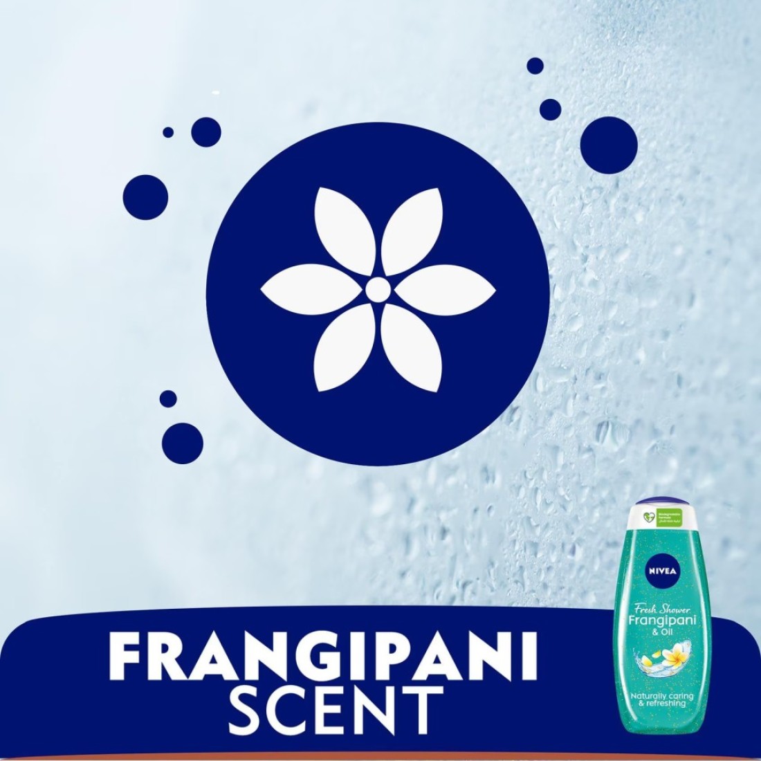 NIVEA Shower Gel Body Wash Frangipani and Oil Caring Oil Pearls Frangipani Scent 500ml
