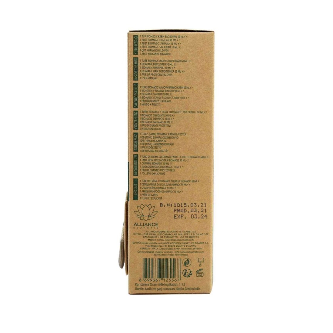 Biomagic Keratin And Argan Oil Hair Colour 8.00 Light Blonde 60ml