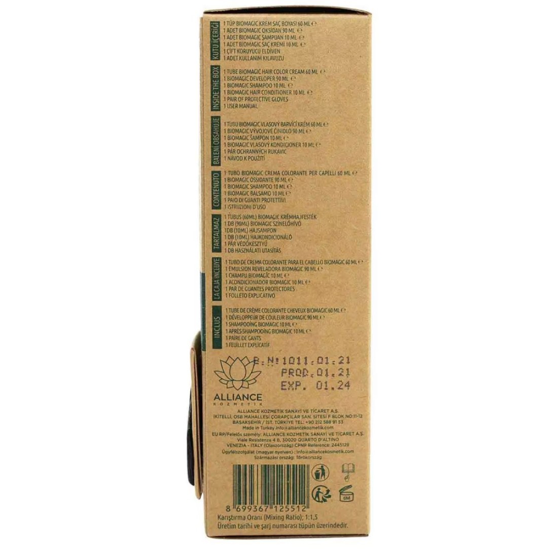 Biomagic Keratin And Argan Oil Hair Colour Cream 3.00 Dark Brown 60ml