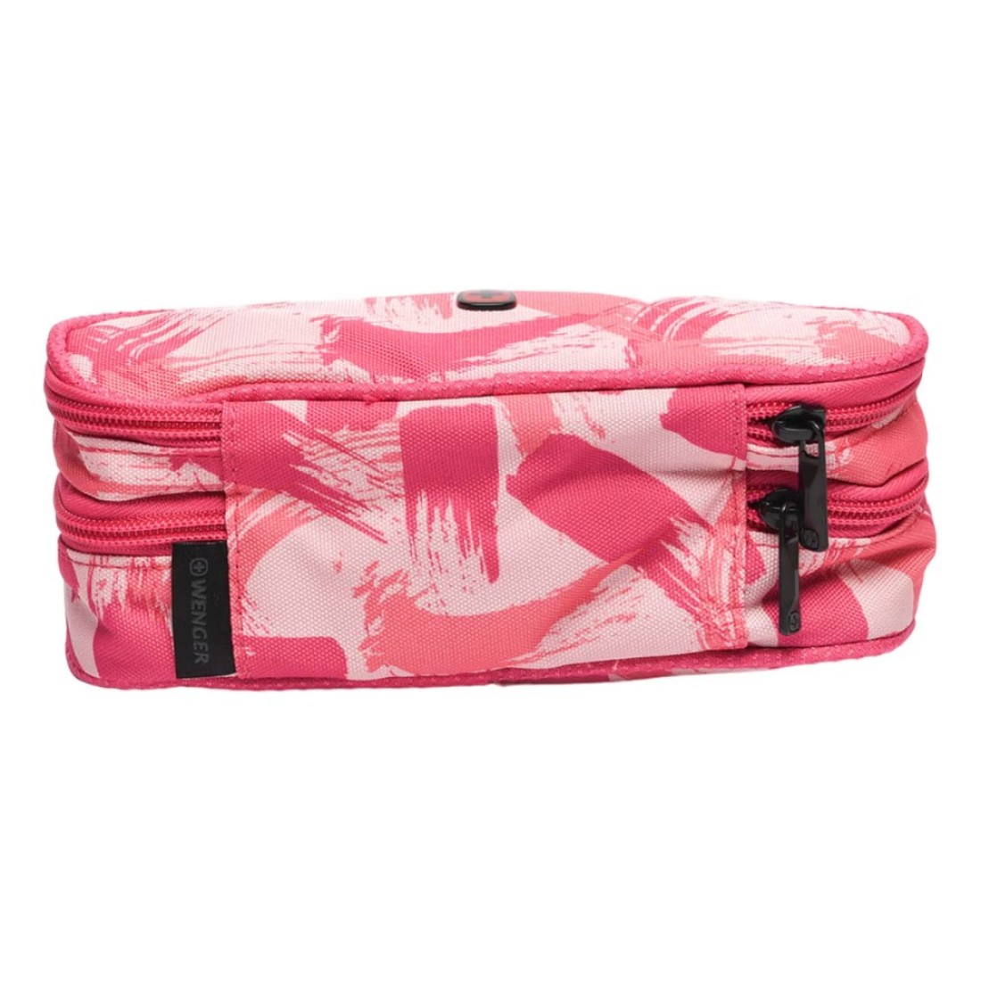 Wenger 2 Compartment Pencil Case Pink 23cm