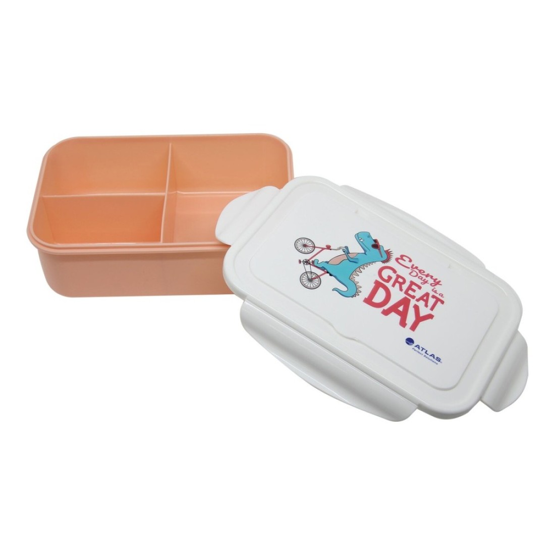 Atlas Every Day Is A Great Day Themed Lunch Box Multicolour 21.5x14.5x7.5cm