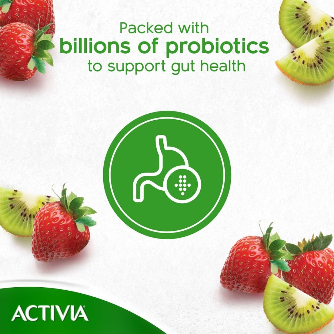 Activia Yoghurt Go Drinkable Yogurt Snack Kiwi-Strawberry 280ml