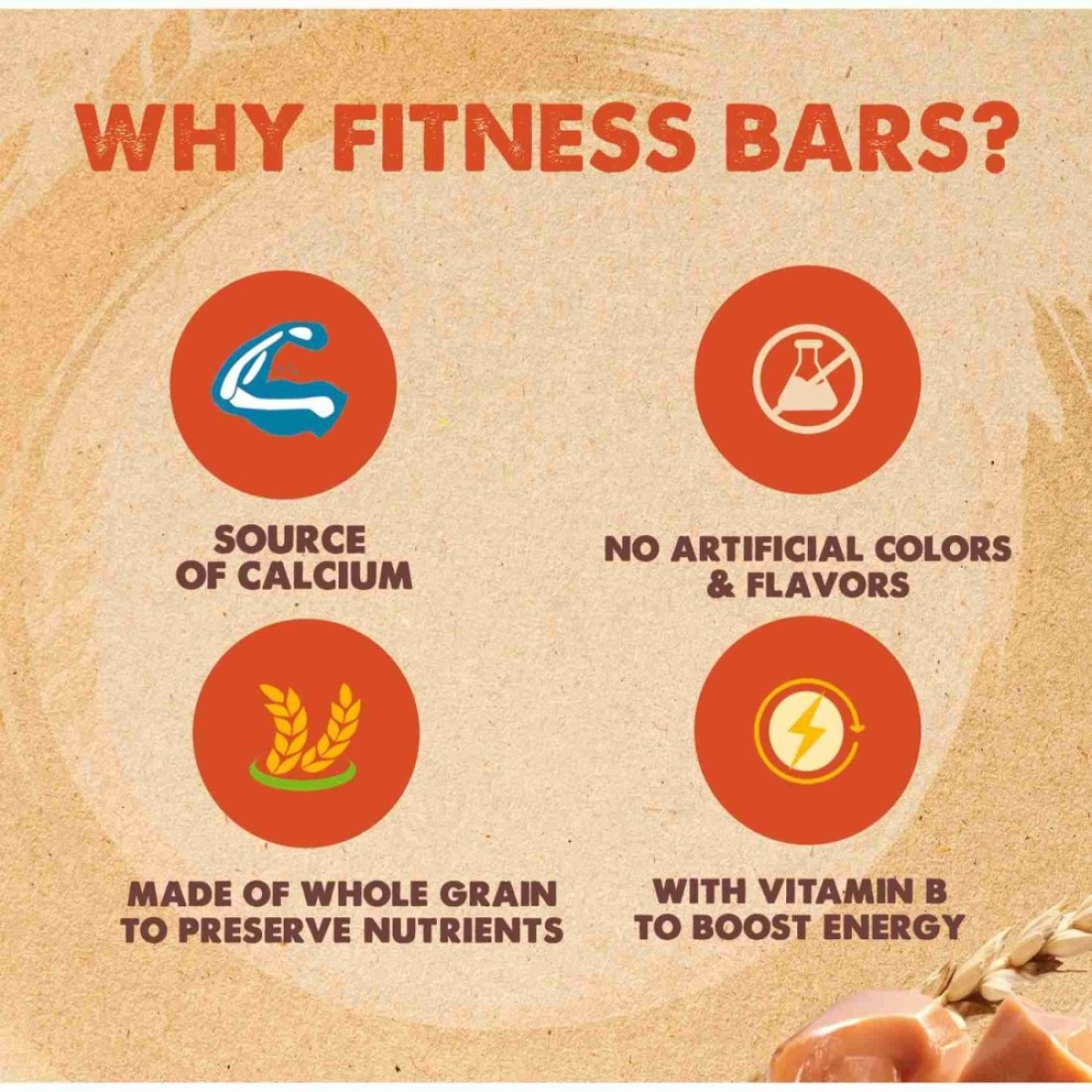 Nestle Fitness Crunchy Caramel Cereal Bar, 23.5g