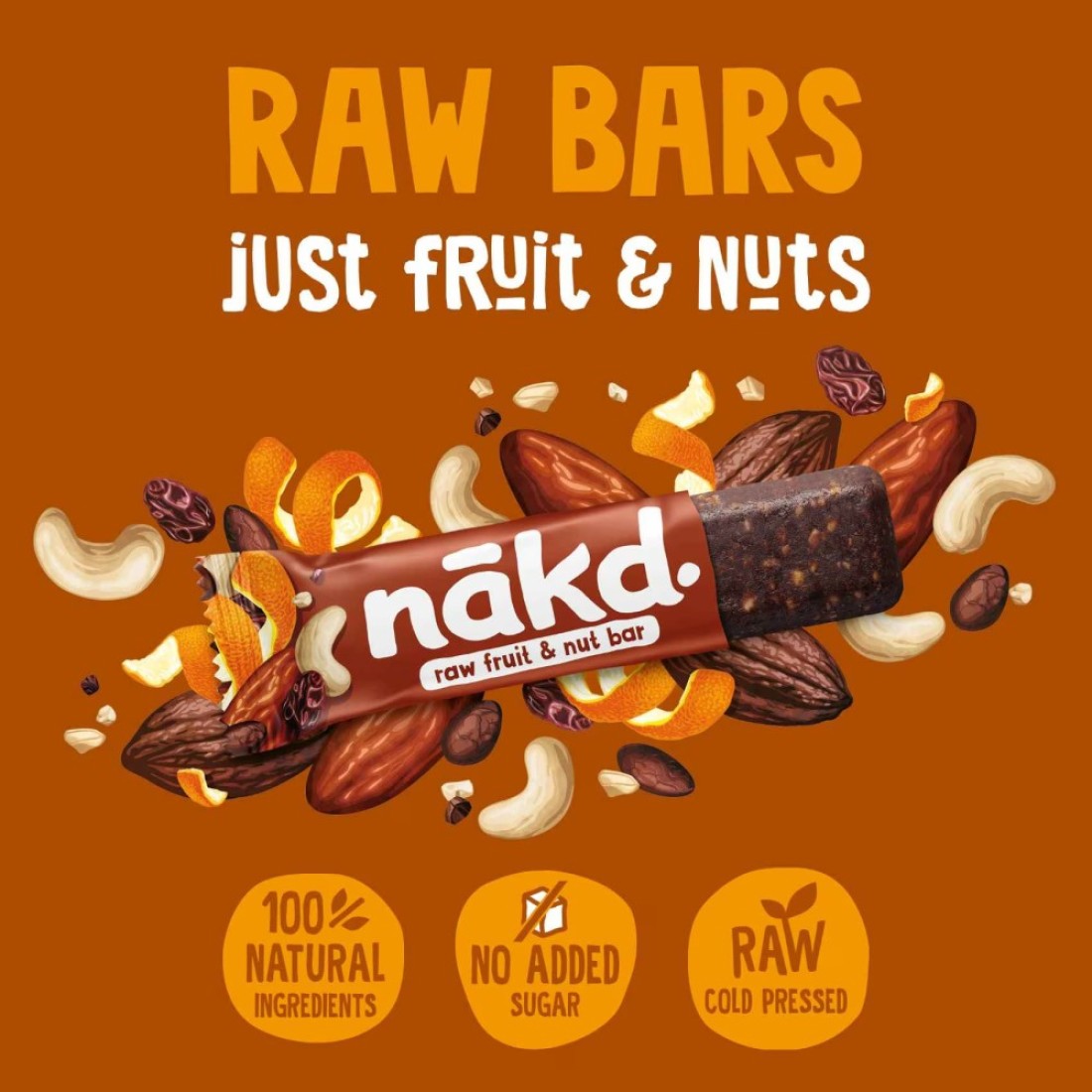 Nakd Cocoa Delight Raw Fruit and Nut Bar, 35g