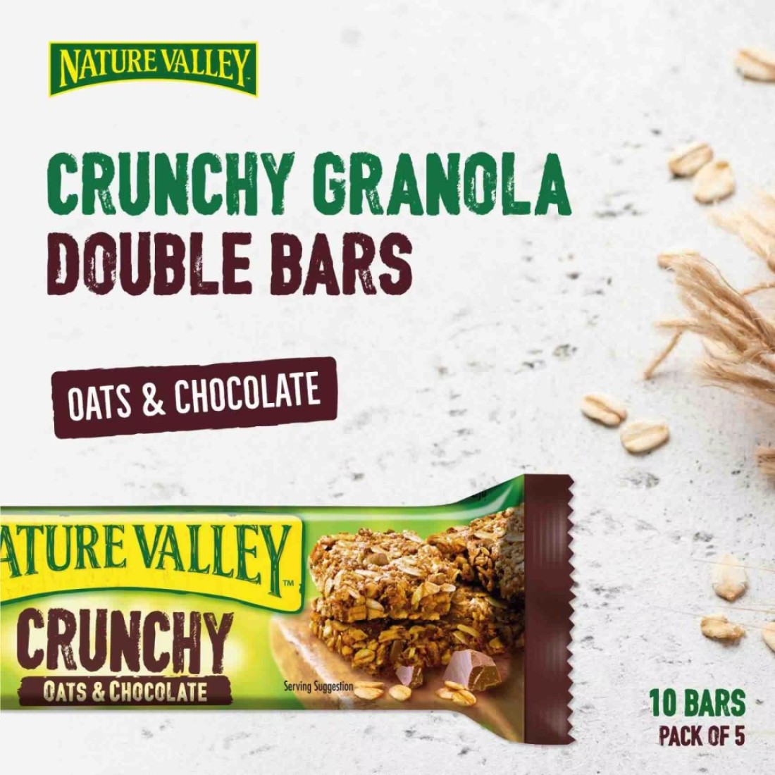 Nature Valley Crunchy Oats And Dark Chocolate Granola Bars, 42g Pack of 5
