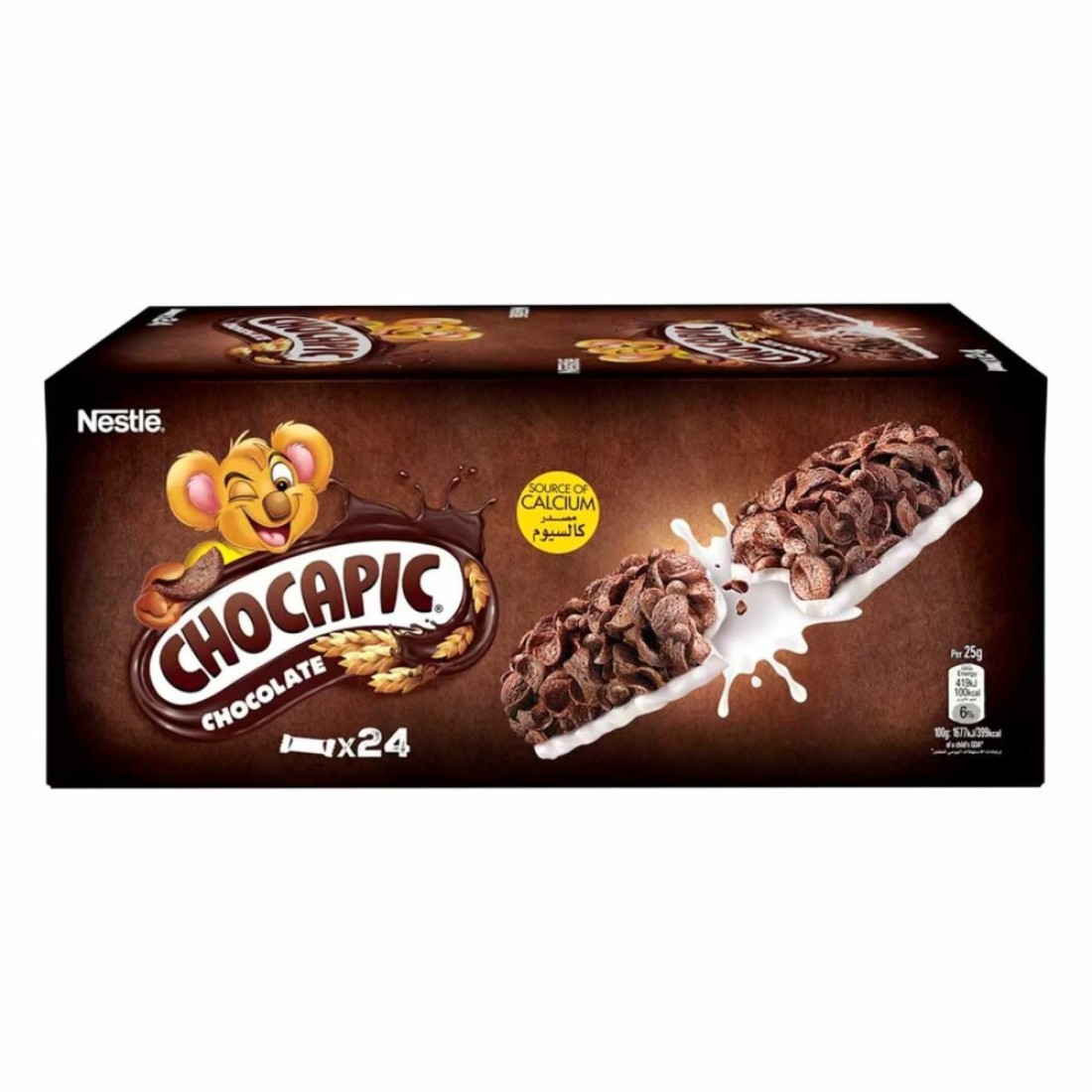 Nestle Chocapic Chocolate Cereal Bar, 25g Pack of 24