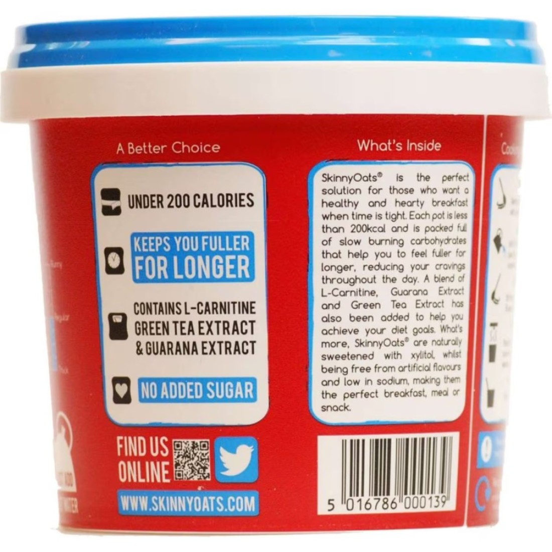 Oomf Original Skinny Plain Instant Porridge 50g