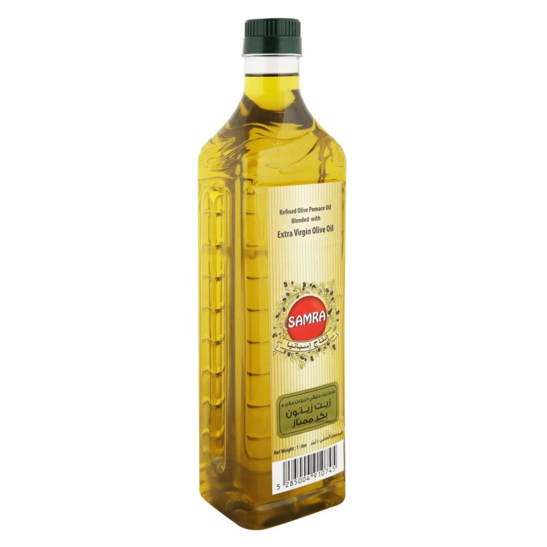 Samra Refined Olive Pomace Oil Blended with Extra Virgin Olive Oil, 1L