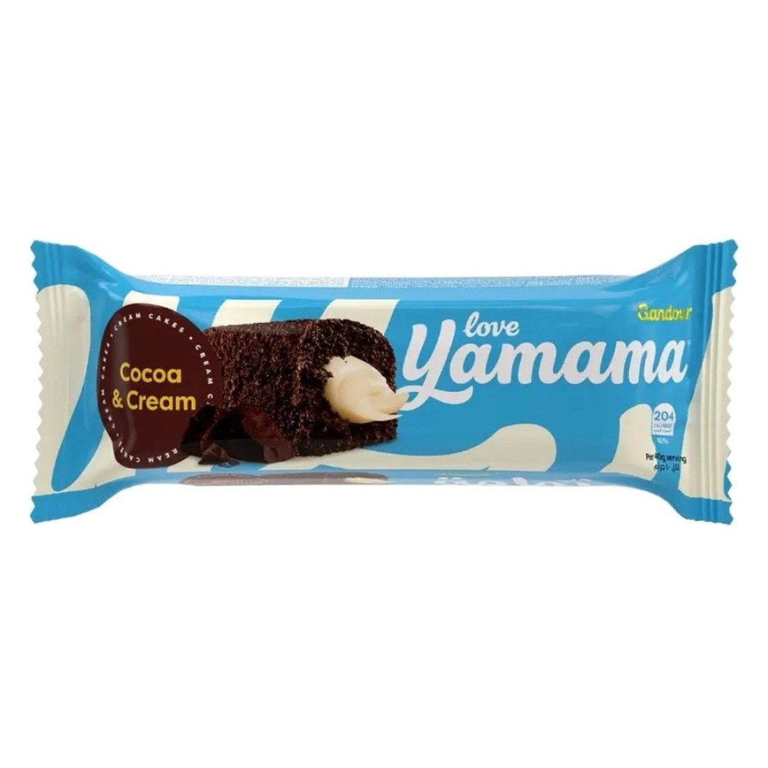Gandour Yamama Cocoa and Cream Cake, 40g Pack of 12
