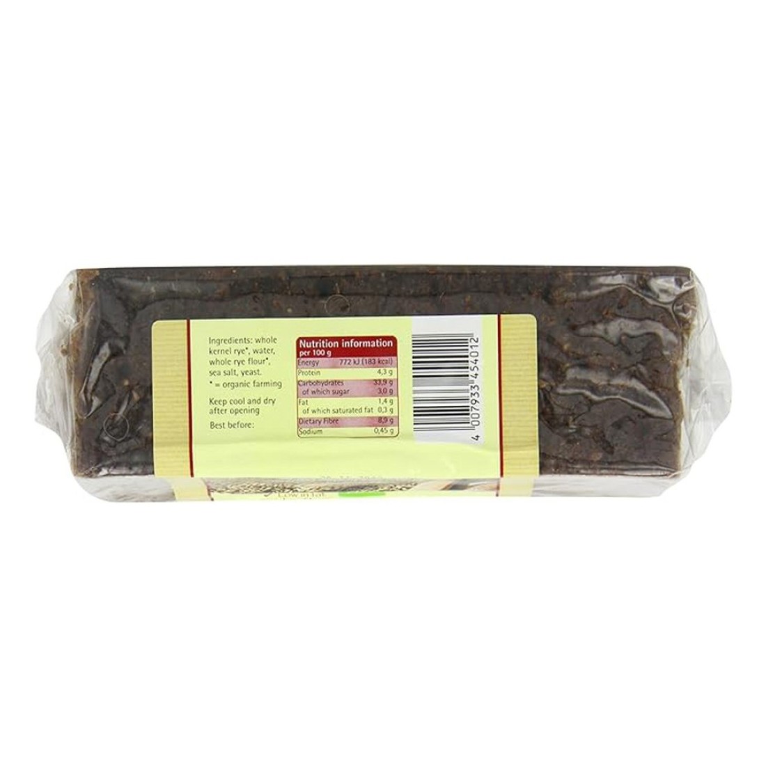 Delba Whole Grain Rye Bread 500g