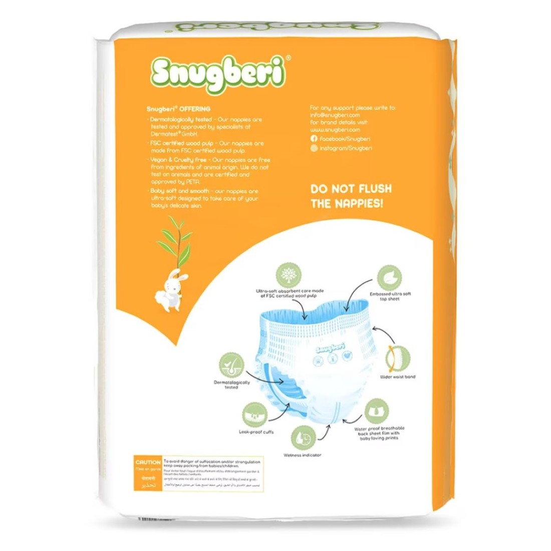 Snugberi Diaper Pants Extra Large Size 5 Up to 11-18kg 54 Pants