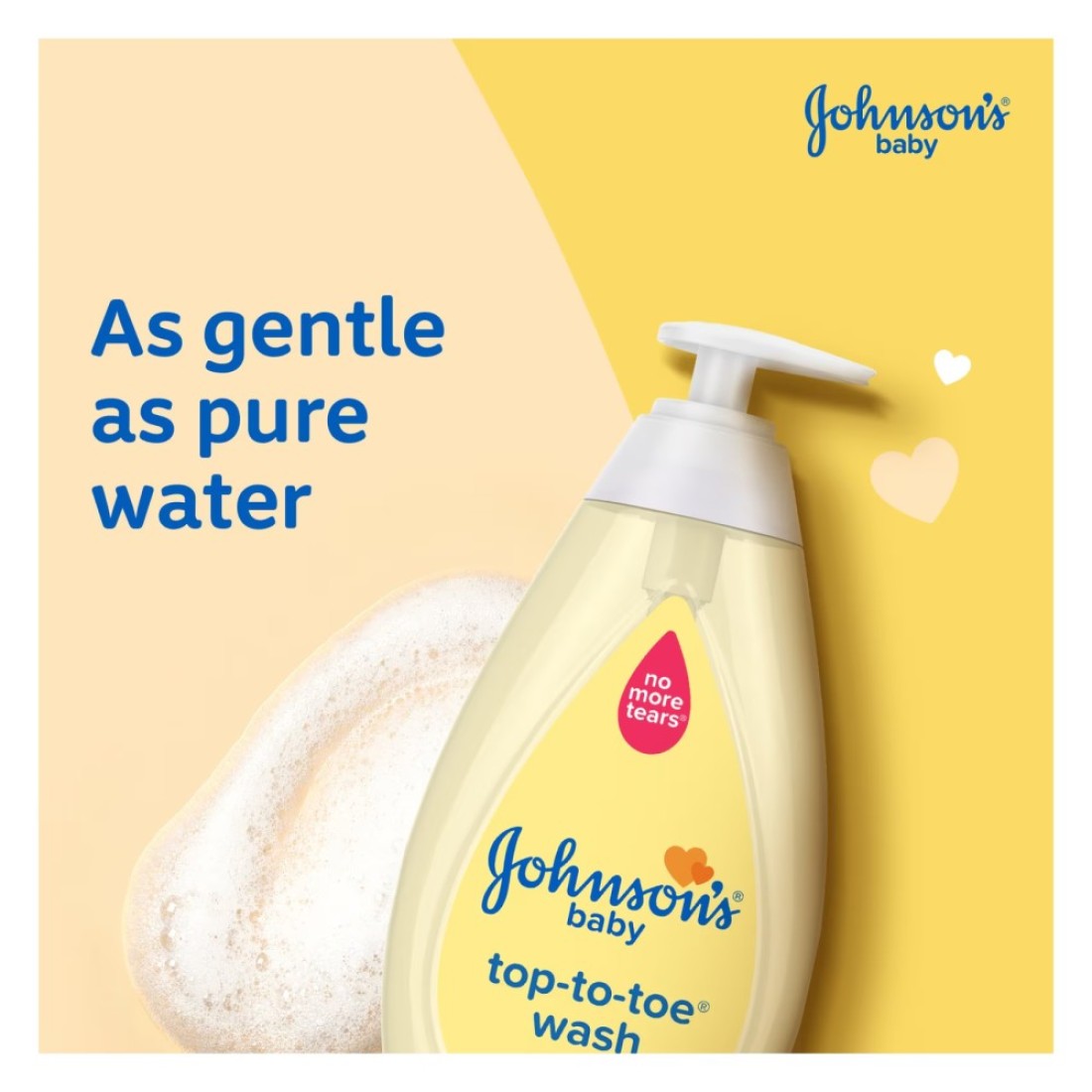 Johnson&#39;s Baby Top-to-Toe Wash gentle 3-in-1 hair, face, body 500ml