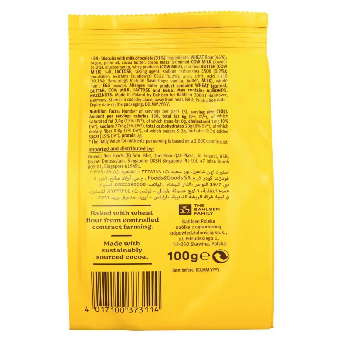 Bahlsen Leibniz Minis Choco Butter Biscuits, 100g